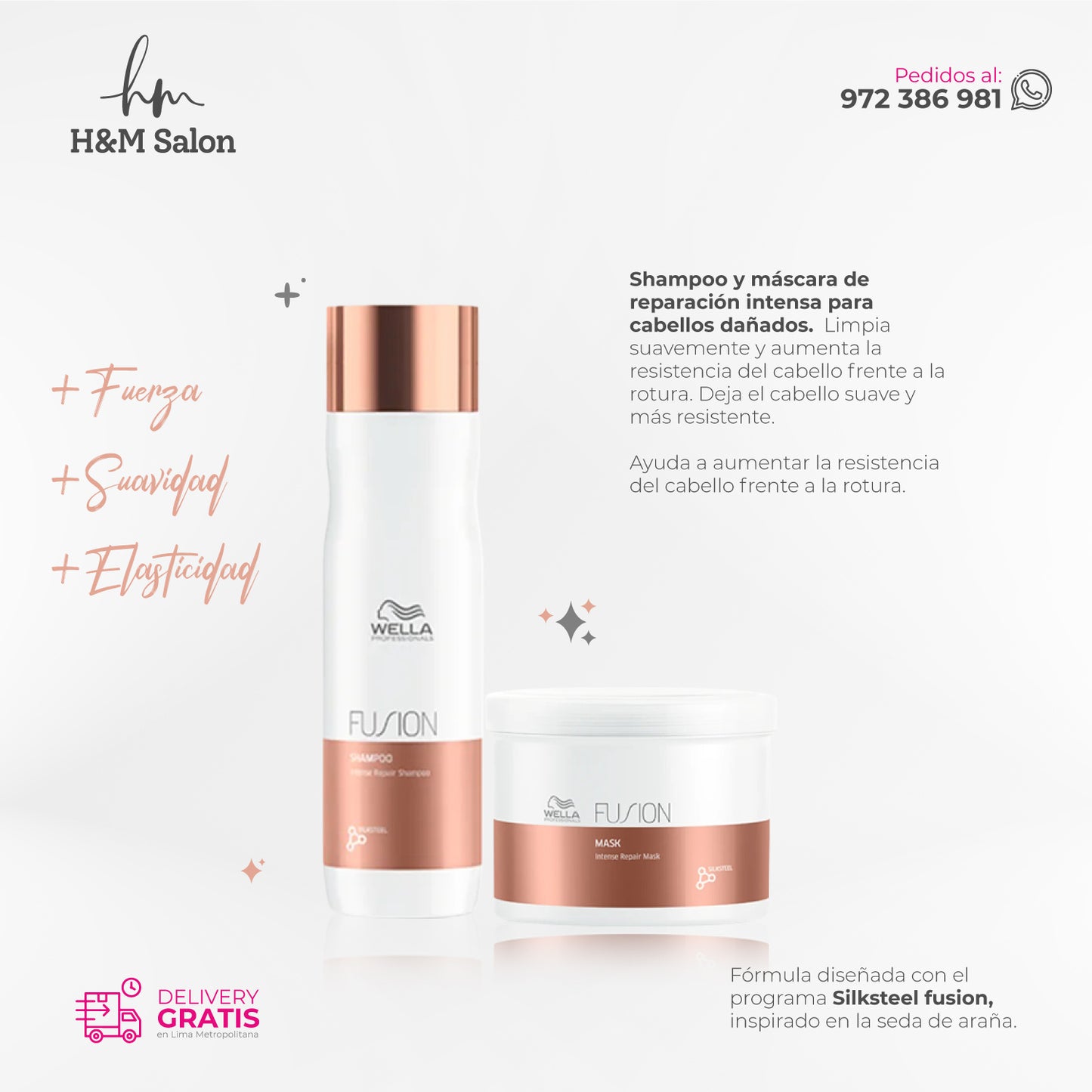 WELLA - FUSION DUO shampoo + mascara