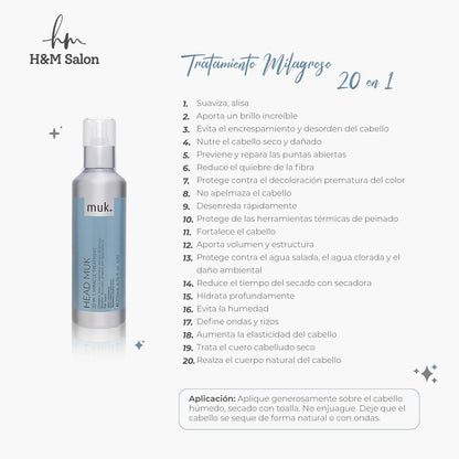 MUK - Tratamiento Milagroso 20 en 1 HEAD MUK 200 ml