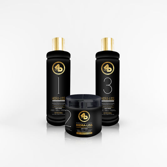 4D LIFE PROFESSIONAL - TRIPACK HIDRA-LISS shampoo + mascara + acondicionador 400 ml