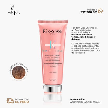 KÉRASTE CHROMA ABSOLU • Acondicionador Fondant Cica Chroma 200ml
