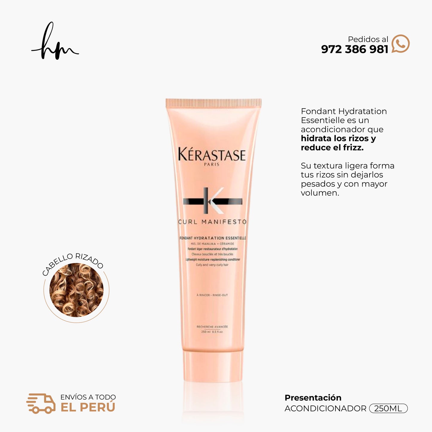 KÉRASTE CURL MANIFESTO • Acondicionador Fondant Hydratation 250ml