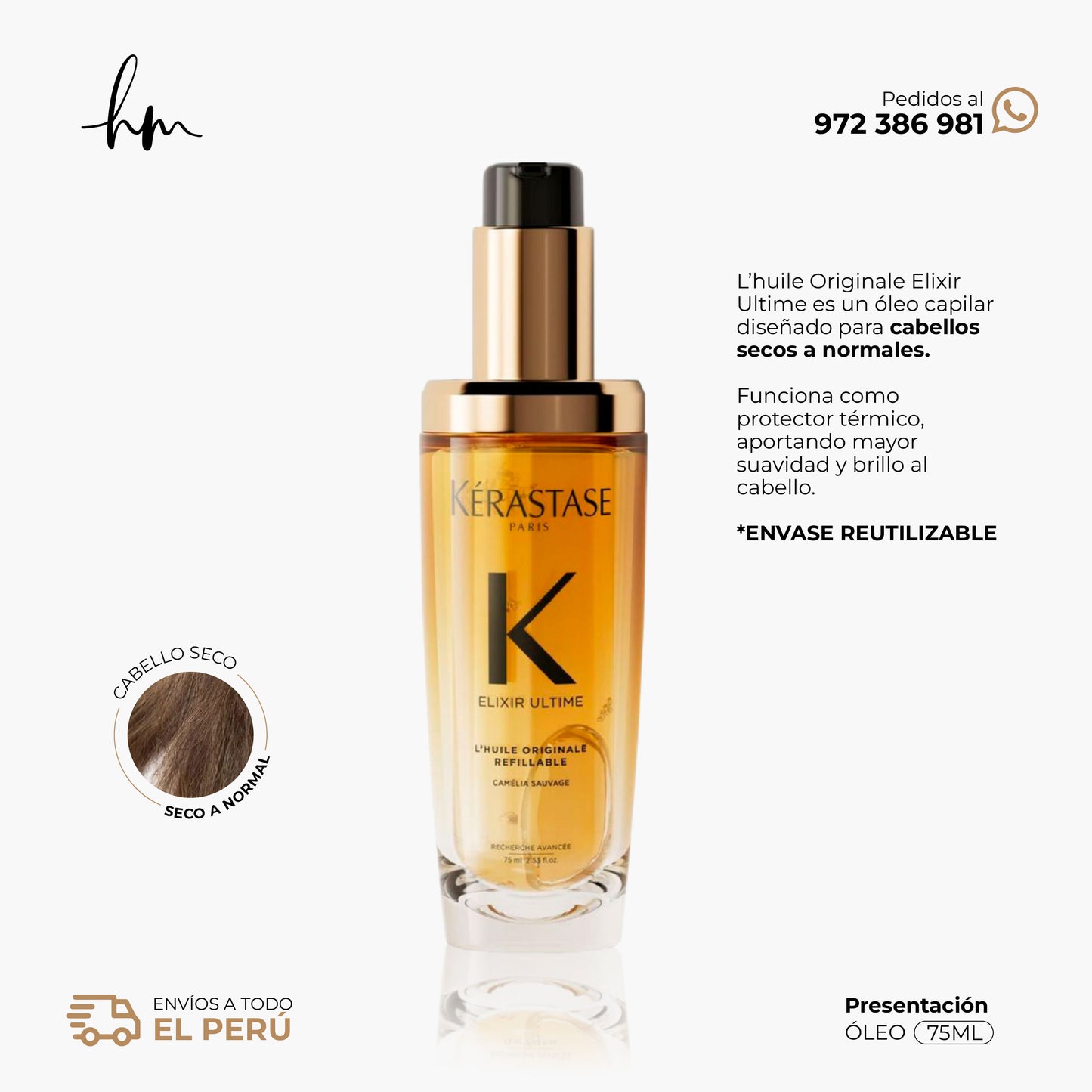 KÉRASTE ELIXIR • Óleo Original 75ml