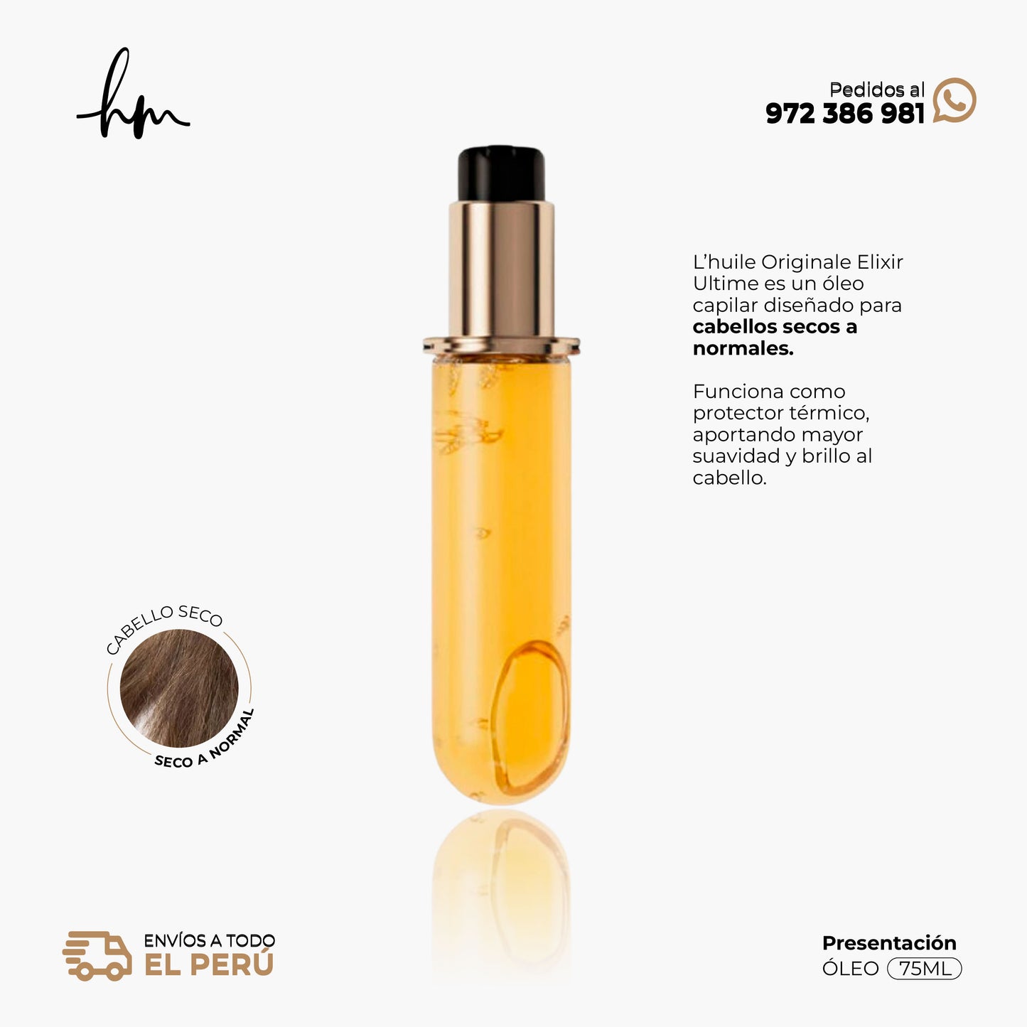 KÉRASTE ELIXIR • Recarga Óleo Original 75ml