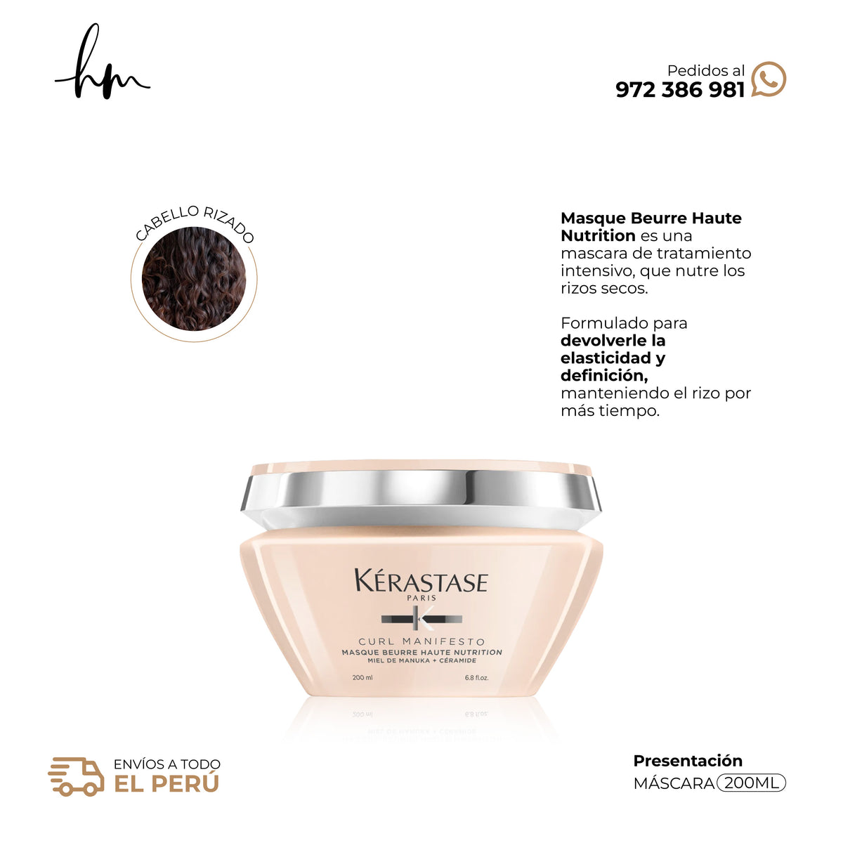 Kérastase Curl Manifesto • Mascara Masque Beurre 200ml