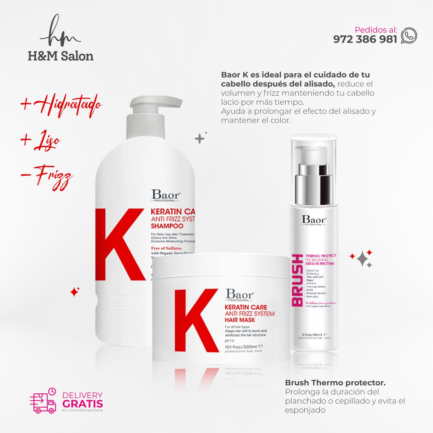 BAOR K - DUO KERATIN CARE + BRUSH