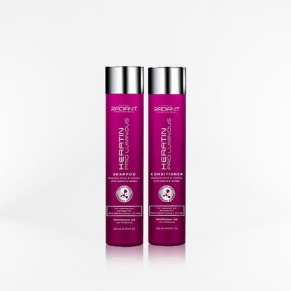 RADIANT - KERATIN PRO LUMINOUS DUO Shampoo + acondicionador 300 ml