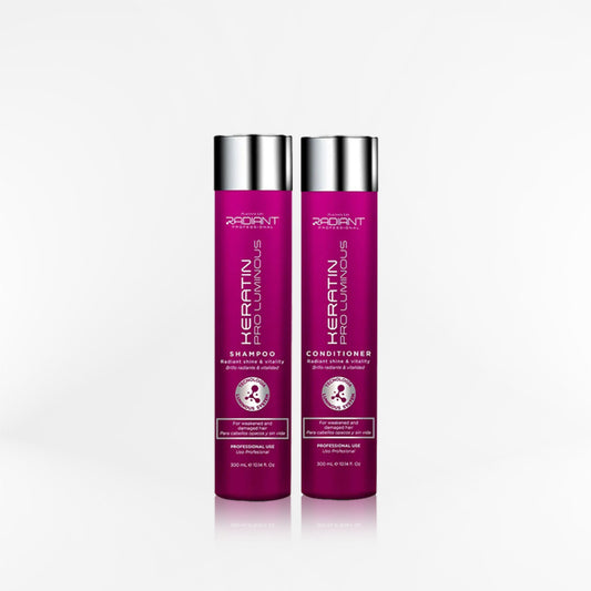 RADIANT - KERATIN PRO LUMINOUS DUO Shampoo + acondicionador 300 ml