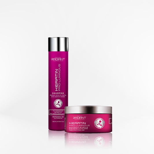 RADIANT - KERATIN PRO LUMINOUS DUO Shampoo + mascara