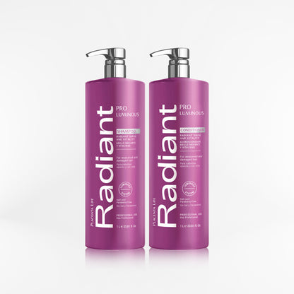 RADIANT - KERATIN PRO LUMINOUS DUO Shampoo + acondicionador 1000 ml