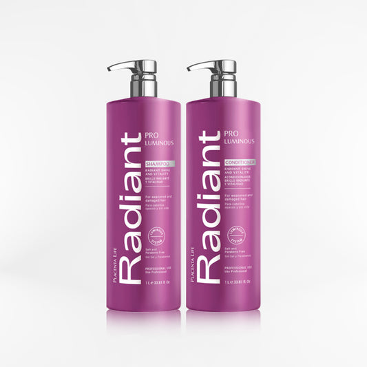 RADIANT - KERATIN PRO LUMINOUS DUO Shampoo + acondicionador 1000 ml