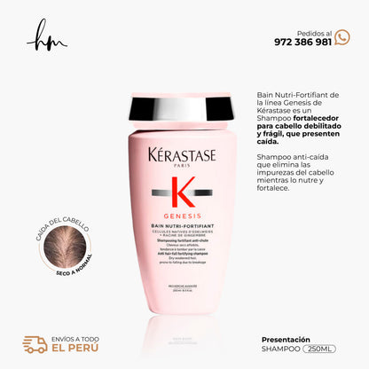 KÉRASTE GENESIS • Shampoo Bain Nutri Fortifiant 250ml