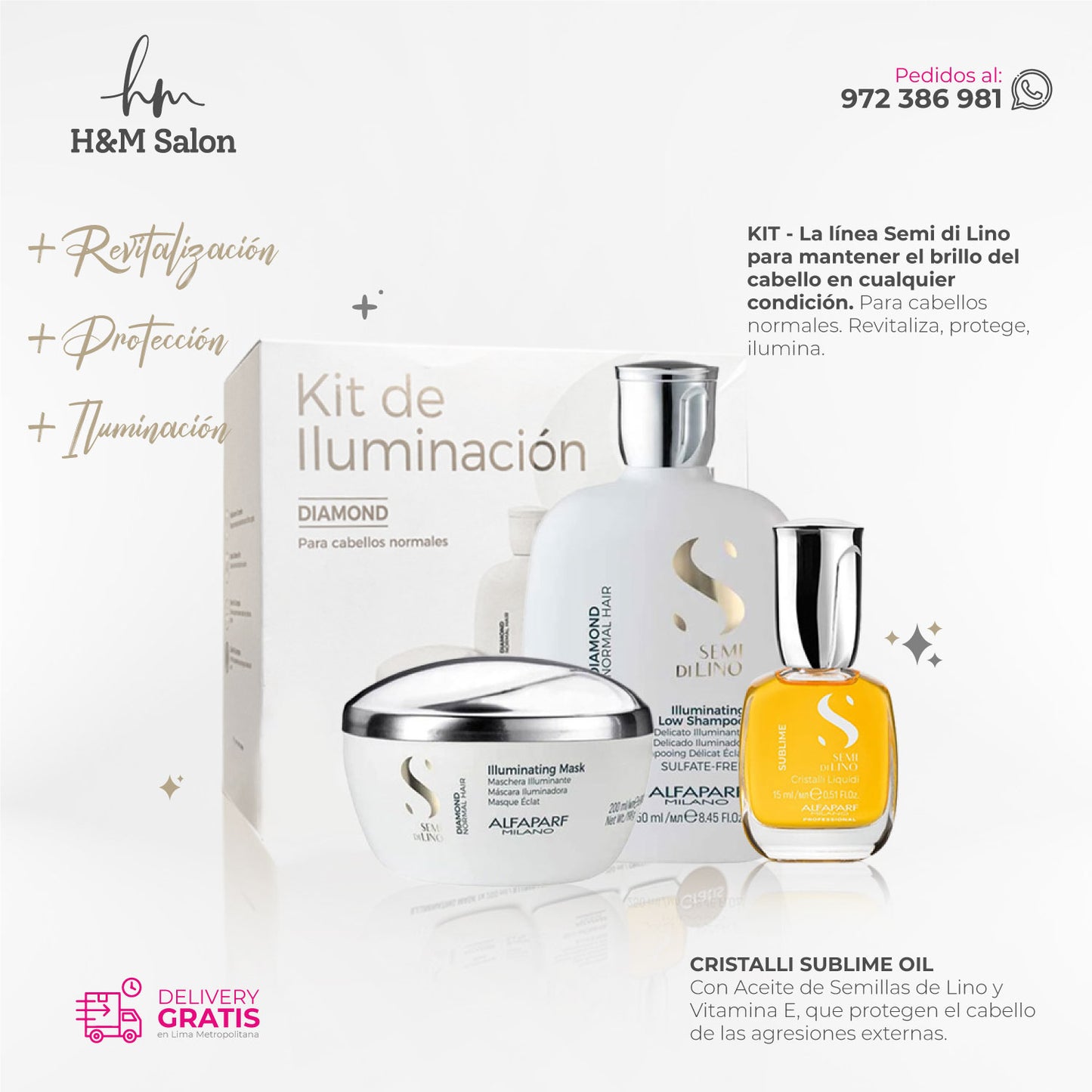 ALFAPARF SEMI DI LINO - Diamond Tripack