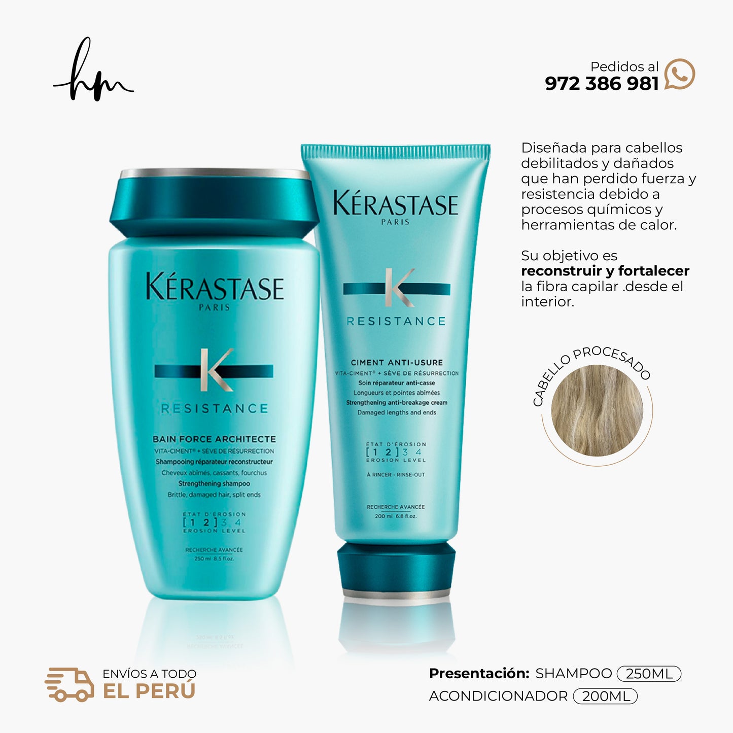 KÉRASTE RESISTANCE • DUO Shampoo + Acondicionador