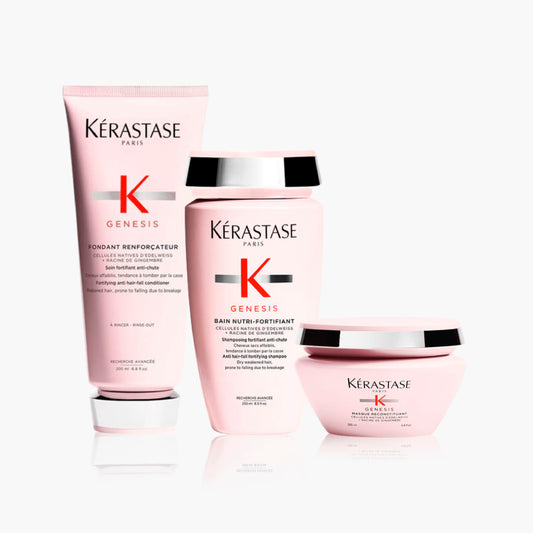 KÉRASTE GENESIS • TRIO Shampoo + Acondicionador + Máscara (Seco)