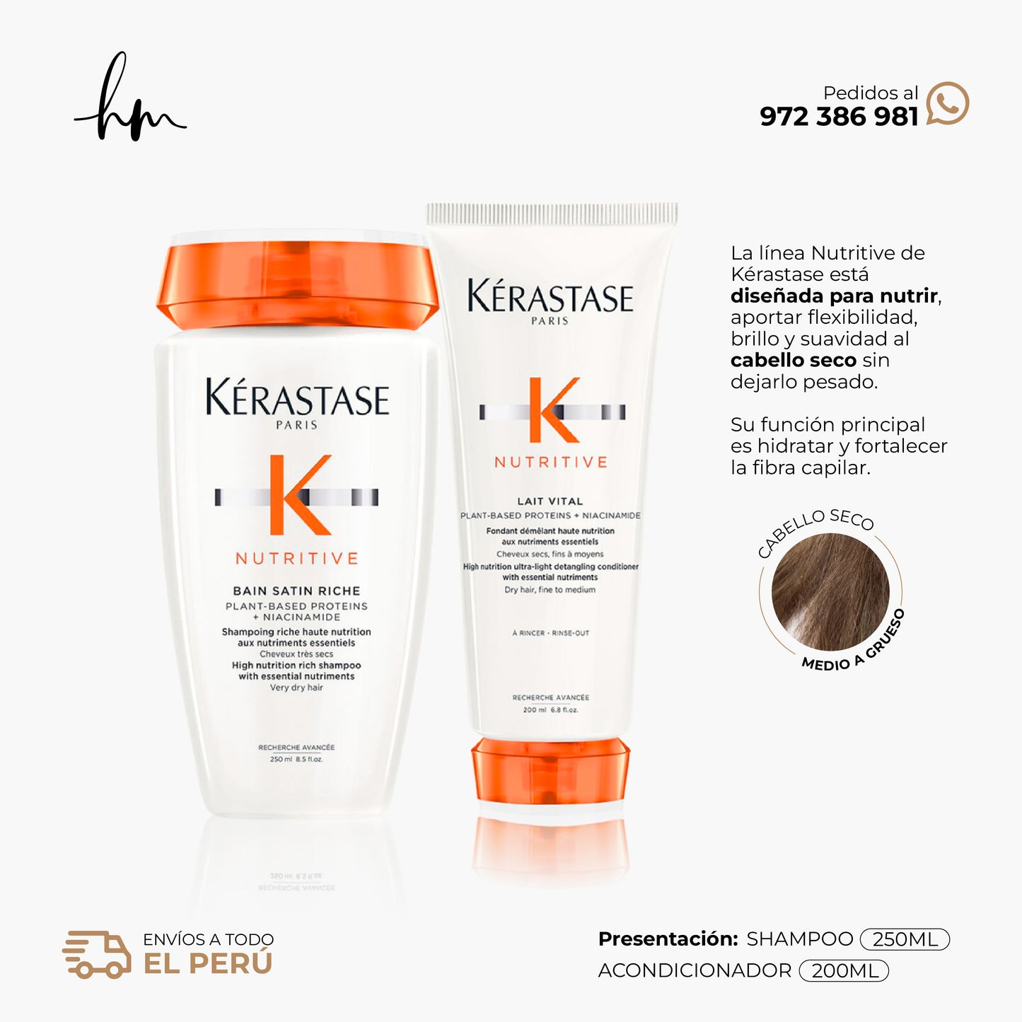 KÉRASTASE Nutritive • DUO Riche Shampoo + Acondicionador