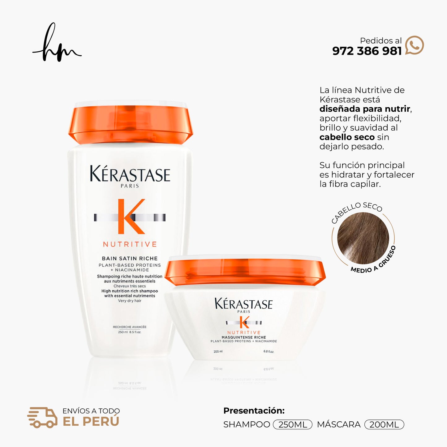 KÉRASTASE Nutritive • DUO Riche Shampoo + Máscara