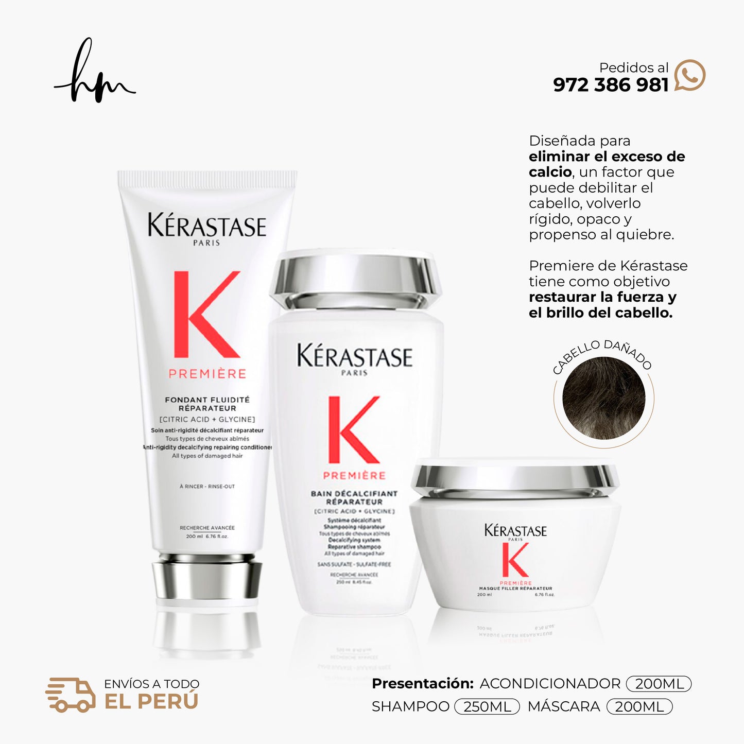 KÉRASTASE Premiere • TRIO Shampoo + Acondicionador + Máscara