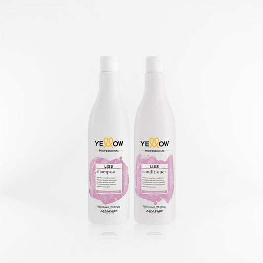 YELLOW - LISS DUO shampoo y acondicionador anti-frizz post alisado 500 gr