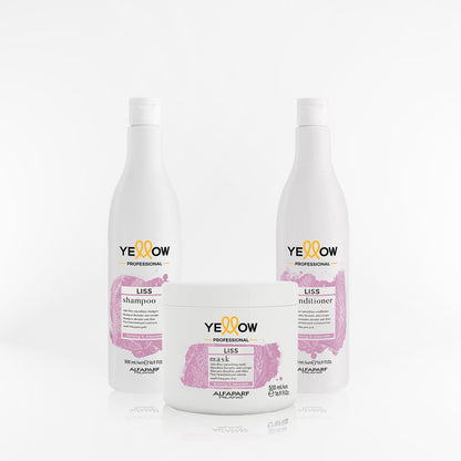 YELLOW - LISS TRIPACK anti-frizz post alisado 500 gr