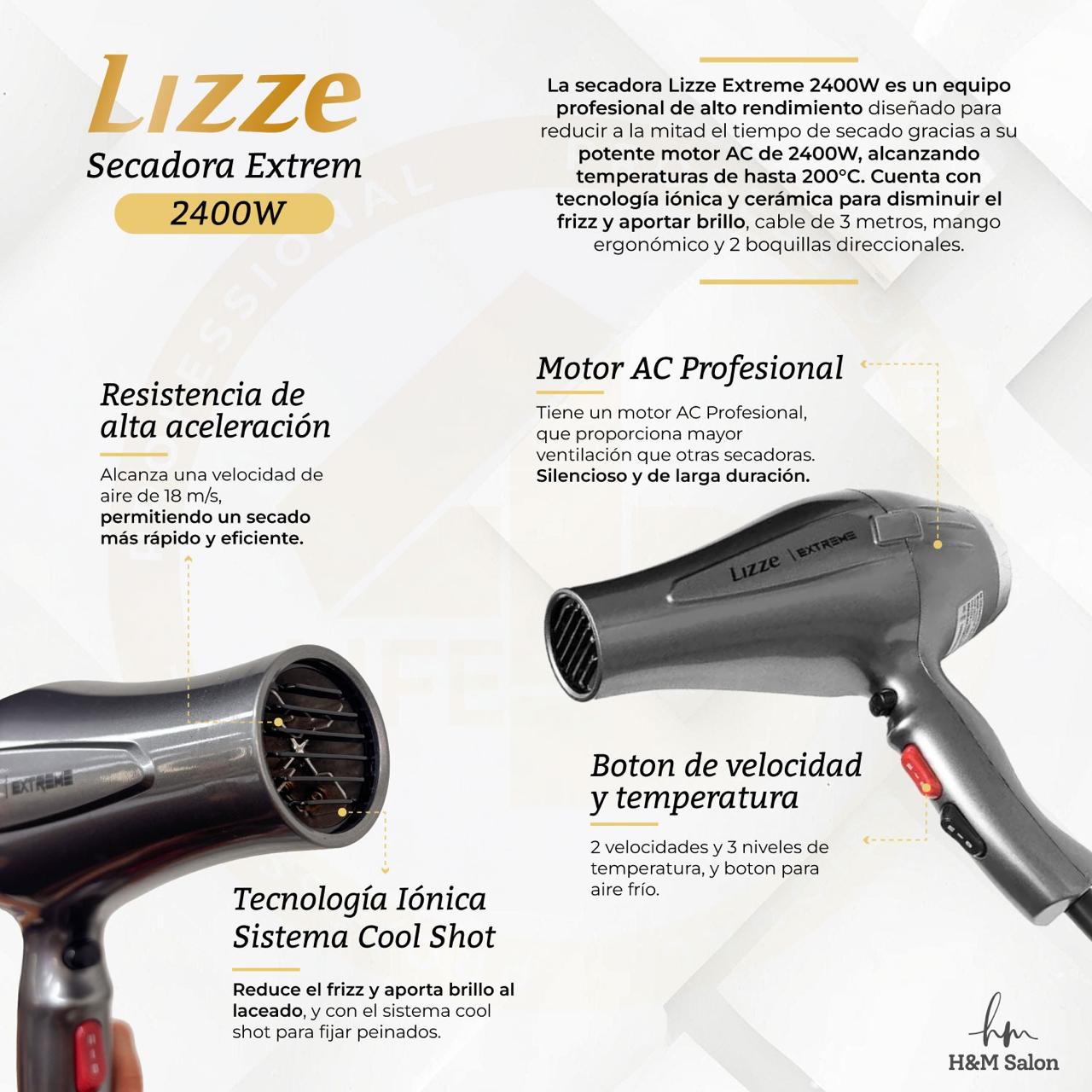 LIZZE EXTREME | Secadora Profesional 2400W