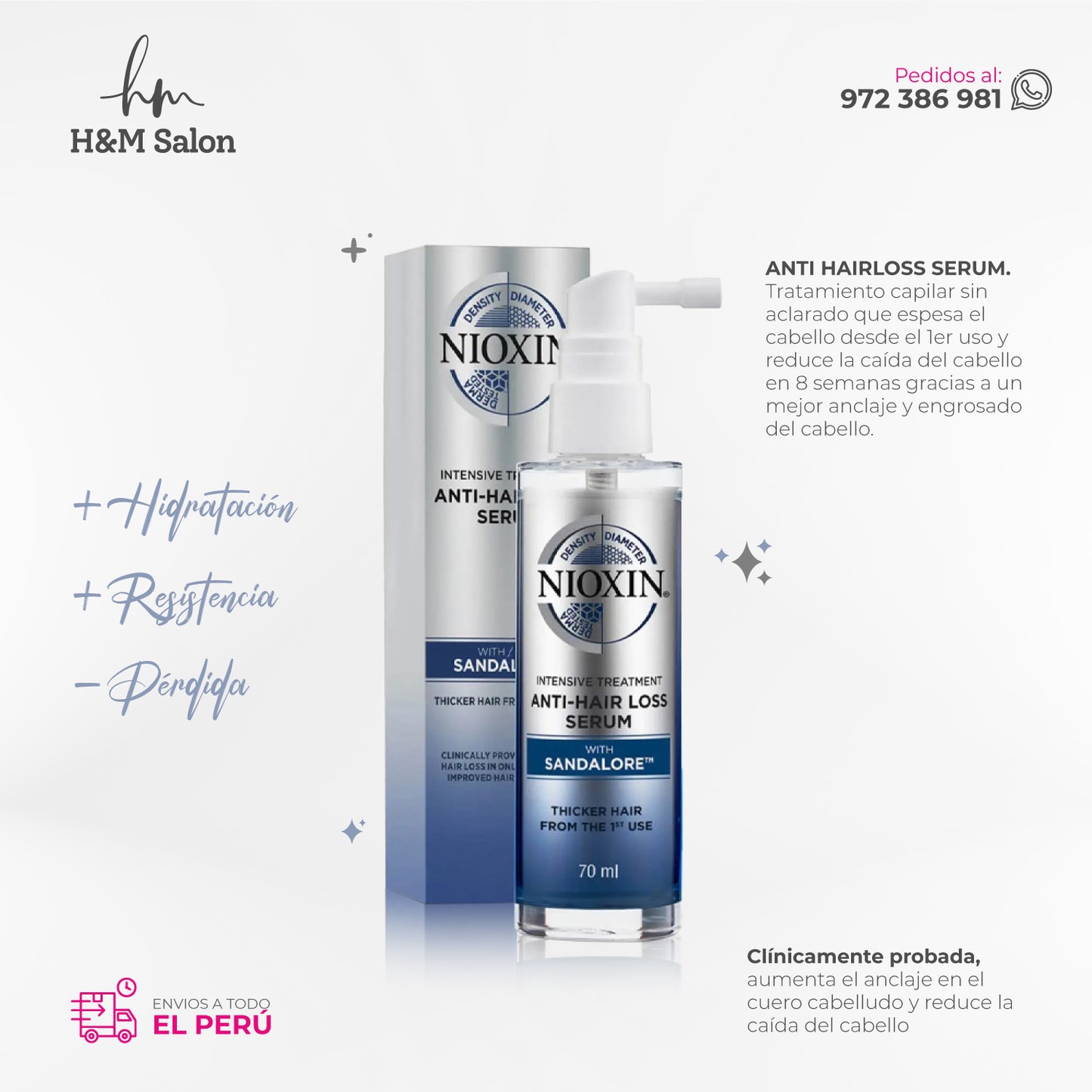 NIOXIN – Anti Hairloss Treatment 70ml – Tratamiento intensivo anticaída
