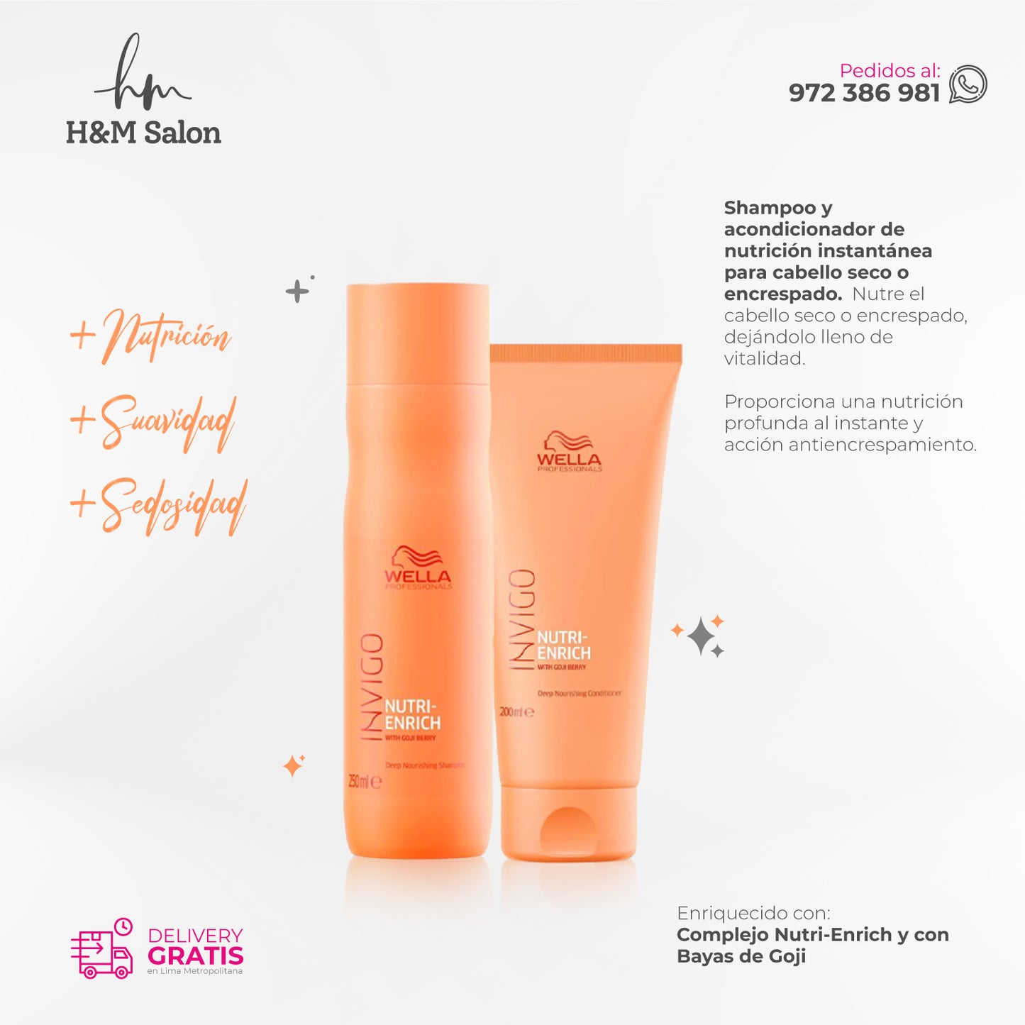 WELLA - INVIGO NUTRI ENRICH DUO shampoo + acondicionador