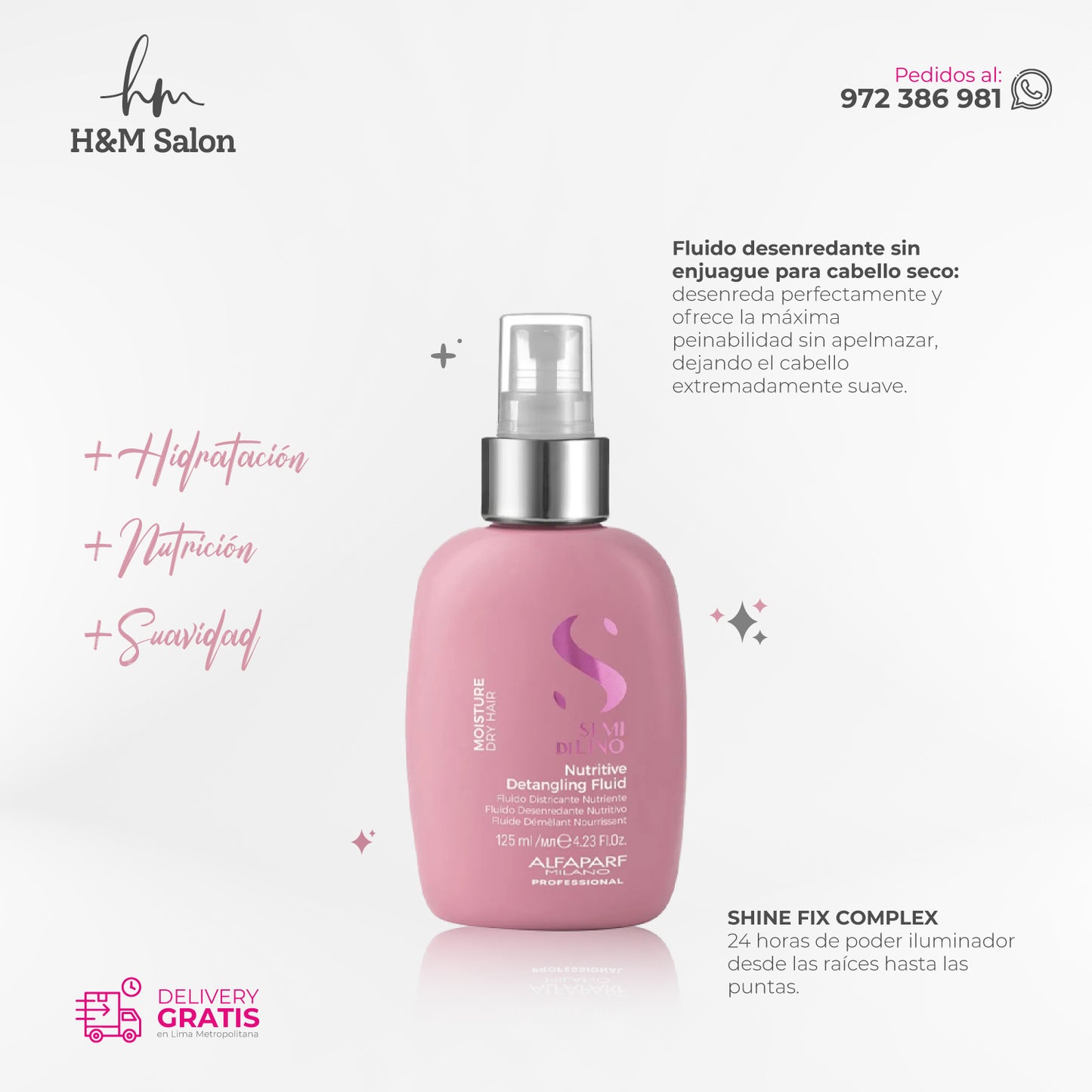 ALFAPARF SEMI DI LINO - Moisture Nutritive Tripack shampoo + mask + fluid