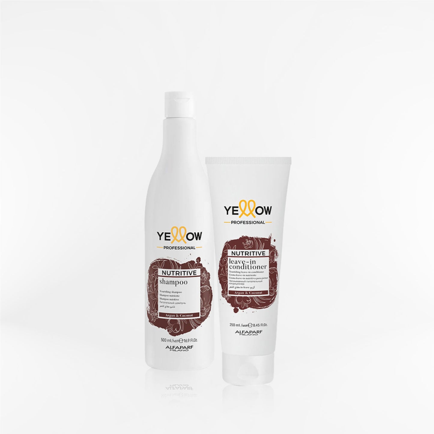 YELLOW - NUTRITIVE DUO Shampoo y Leave-in para cabello seco