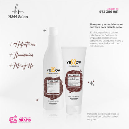 YELLOW - NUTRITIVE DUO Shampoo y Leave-in para cabello seco