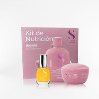 ALFAPARF SEMI DI LINO - PACK Moisture nutritive duo + Oil Cristalli Sublime