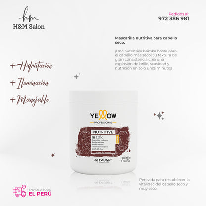 YELLOW - NUTRITIVE Mascara para cabello seco 1K
