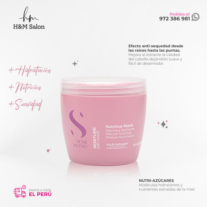 ALFAPARF SEMI DI LINO - Moisture nutritive duo shampoo 1000 ml + mask 500 gr