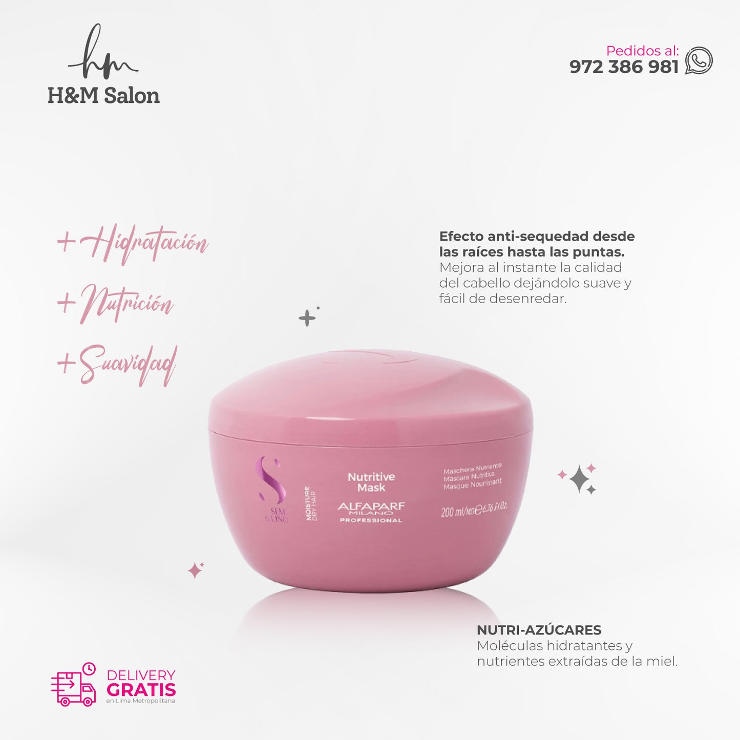 ALFAPARF SEMI DI LINO - Moisture nutritive duo shampoo + mask + neceser