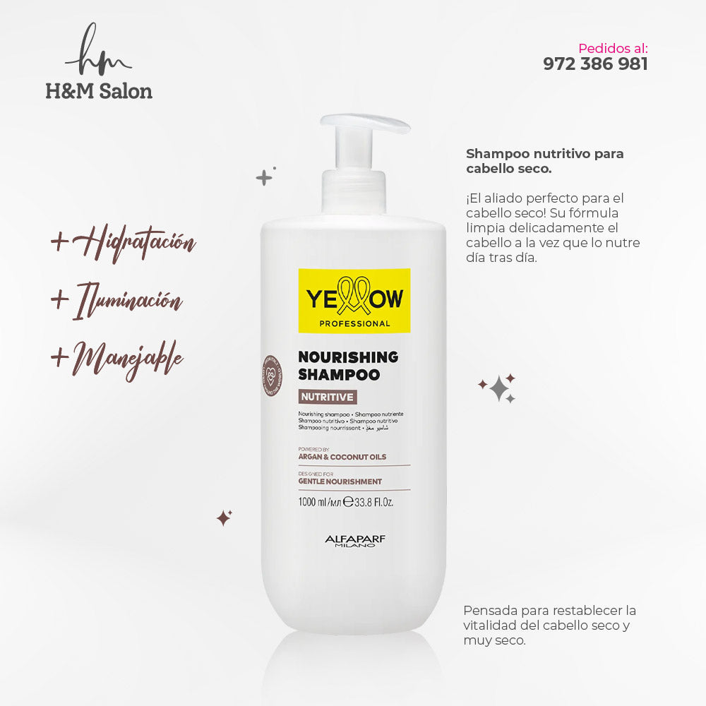 YELLOW - NUTRITIVE Shampoo para cabello seco 1 L