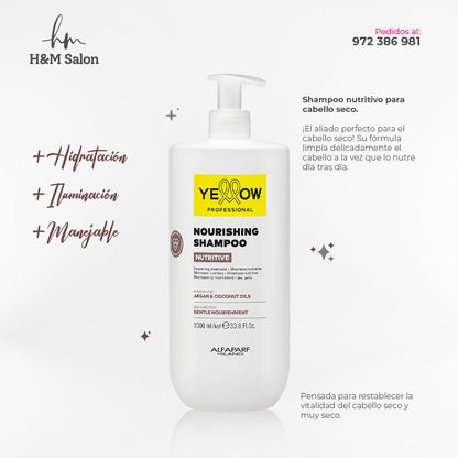 YELLOW - NUTRITIVE Shampoo para cabello seco 1 L