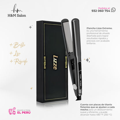 LIZZE - Secadora 2400 Watts + Plancha Lizze Extrem 480°F