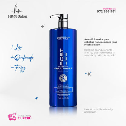 RADIANT - POST LISS DUO Shampoo + acondicionador 1000 ml
