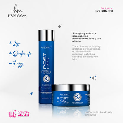 RADIANT - POST LISS DUO Shampoo + mascara