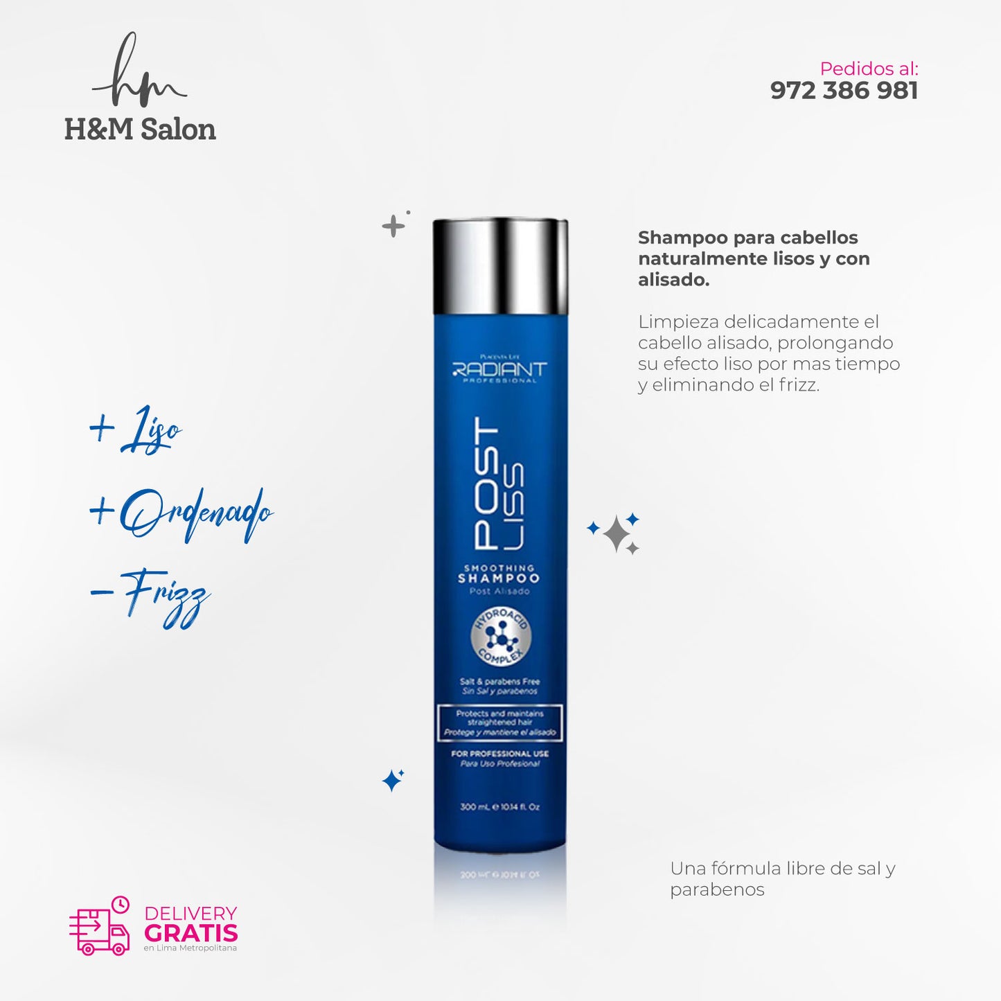 RADIANT - POST LISS Shampoo 300 ml
