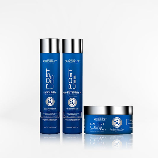 RADIANT - POST LISS TRIO Shampoo + mascara + acondicionador