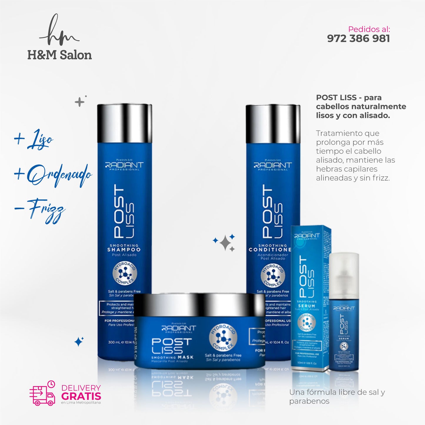 RADIANT - POST LISS TRIO + Serum capilar