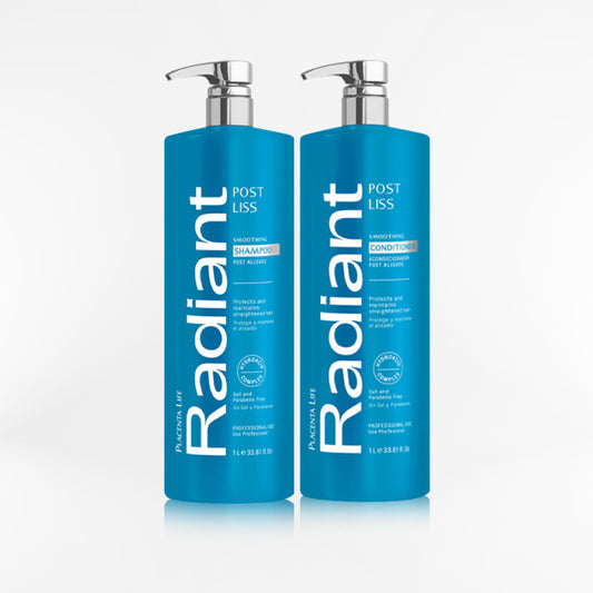 RADIANT - POST LISS DUO Shampoo + acondicionador 1000 ml