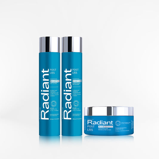 RADIANT - POST LISS TRIO Shampoo + mascara + acondicionador