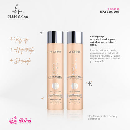 RADIANT - PRO CURLY DUO Shampoo + acondicionador 300 ml