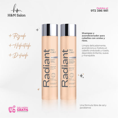 RADIANT - PRO CURLY DUO Shampoo + acondicionador 300 ml