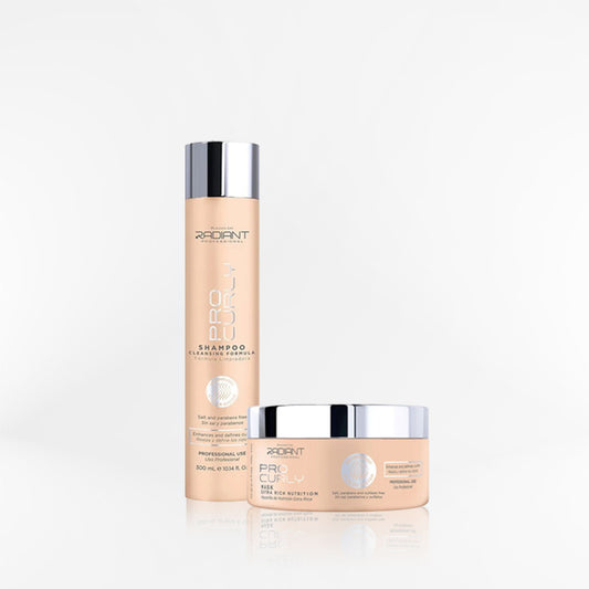 RADIANT - PRO CURLY DUO Shampoo + mascara
