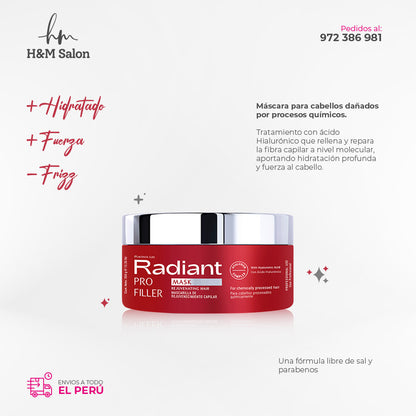 RADIANT - PRO FILLER TRIO Shampoo + Mascara + Acondicionador