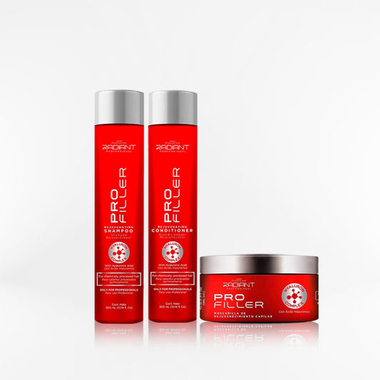 RADIANT - PRO FILLER TRIO Shampoo + Mascara + Acondicionador