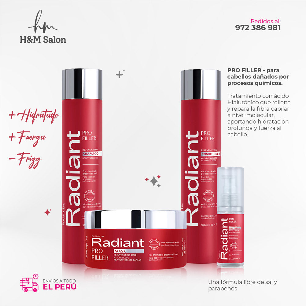 RADIANT - PRO FILLER TRIO + Serum Capilar