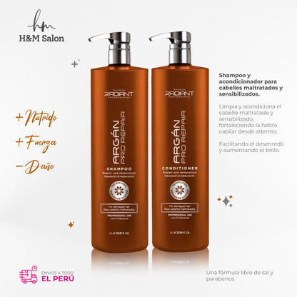 RADIANT - PRO REPAIR DUO Shampoo + Acondicionador 1000 ml